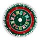 thumbnail image 1 of RV Navidad copo de nieve borde rojo y verde impresión letras en inglés árbol creativo falda árbol fondo decoración atmósfera suministros brillar  Electrónica, 1 of 3