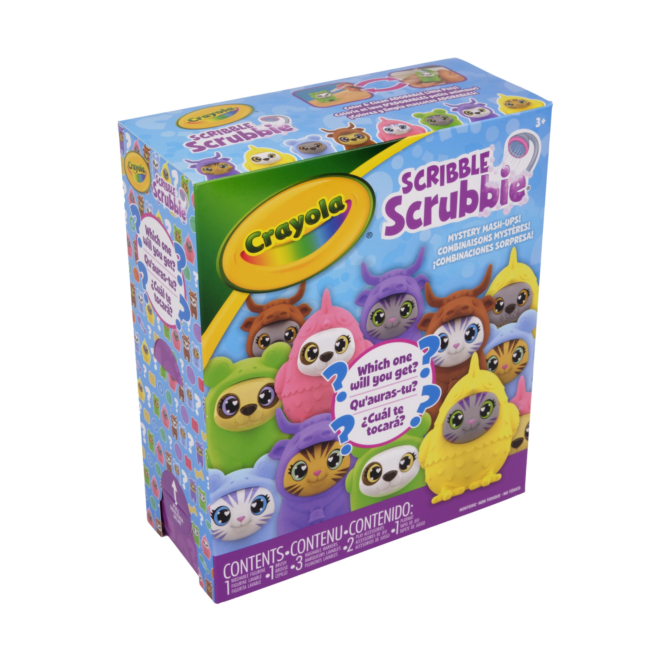Crayola Scribble Scrubbie Pets, Mystery Mashups Blind Box, Toy Pets, Coloring Activity, Toy Collectibles, Back to School Gifts for Kids, Ages 3+