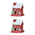 thumbnail image 3 of Maytalsory Figurine de Village de Noël pour Ambiance Festive Rouge Petit 2Ensemble, 3 of 6