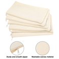 thumbnail image 2 of 80 Bolsas Lona para Lápices, Bolsas Maquillaje Cremallera, Bolsas Bricolaje para Manualidades Blanco, Bolsas Almacenamiento Estacionarias para ArtíCulos Tocador Multiusos (Beige), 2 of 5