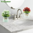 thumbnail image 6 of Semfri 4Pack Simulation Flower Small Artificial Potted Plants Fake Flowers Indoor Desktop Bonsai Arrangement For Home Office Wedding Bedroom Bathroom Decoration-Red, 6 of 8