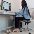 thumbnail image 4 of Ergonomic Wood Foot Rest - Non-Slip 350lb Capacity, 4 of 5