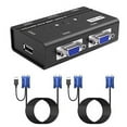thumbnail image 3 of MT-ViKI USB VGA KVM Switch 2 Ports w/ 3 USB Hubs & Cables, 260KL 1080P KVM Switches Two Computers Share 1 Set of Monitor Keyboard Mouse Printer/U Disk, 3 of 3