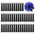 thumbnail image 1 of Uxcell 48 Pcs Etiquetas en blanco para pompones de animadoras negras, 1 of 7