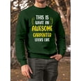 thumbnail image 2 of Awesome Carpenter Looks Like Sweatshirt Men -Smartprints Designs, Male 5X-Large, 2 of 4