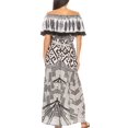 thumbnail image 2 of Sakkas Tara Women's Long Maxi Boho Off Shoulder Summer Casual Dress Floral Print - GW257-White - One Size Regular, 2 of 5