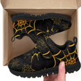 thumbnail image 7 of Pointodoor Boys Yellow Web Shoes Fashion Halloween Sneakers Size 1 Little Kid Single Buckle Sports Trail Gym Shoes Lightweight Knitted Mesh Tennis Running Shoe, 7 of 7