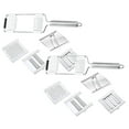 thumbnail image 1 of Oleegame 2PC Potato Fry Cutter Vegetable Cutter Stainless Portable Manual Vegetable Slicer Multi Purpose Vegetable Slicer For Potato Garlic Cheese Lemon In The Kitchen Silver, 1 of 8