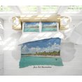 thumbnail image 1 of 3D Cielo Azul Bosque Mar Paisaje Funda nórdica Juego de cama Set Funda nórdica, 1 of 3