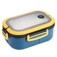 thumbnail image 1 of Bento Lunch Box with 2 Layers Outdoor Picnic Fruit Food Container for School Office, 1 of 5