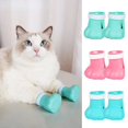 thumbnail image 2 of Cat Claw Protector Bath Feeding Bathing Shoes Foot Cover Anti-Scratch for Cats Pet Grooming Silicone Paw Nail Cover Boots ShopWise Round, 2 of 9