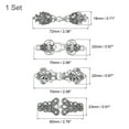 thumbnail image 2 of Uxcell 4 Pack Vintage Sweater Clips Cape Cloak Clasp Cardigan Clips Shawl Clasp, Silver, 2 of 7