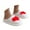 B Red, variant on Wovix Women Cozy Valentine's Day Couple Slippers With Heart Design Indoor Outdoor Comfortable Flat Sole Soft Lightweight Shoes White 36-37