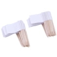thumbnail image 1 of MasteelfCA Pack of 100 Racing Flag Toothpicks Flag Picks Appetizer Toothpicks Fruit Sticks for Cocktail Party - White, 1 of 7