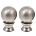thumbnail image 7 of OHOIOLLA Lamp Accessories Lamp Shade Decorative Finial Cap Silver Zinc Alloy 2Pcs 0.9X0.9X1.4In, 7 of 7