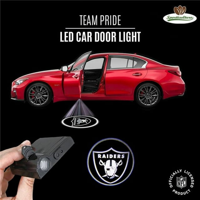 Sporticulture 1007944127 Las Vegas Raiders LED Car Door Light
