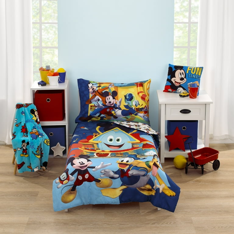 Disney Mickey Mouse Funhouse Crew Toddler Sheet Set with