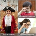 thumbnail image 3 of ColoMX LIOOBO Pirate Eye Patch, cómodo parche ajustable de un solo ojo, almohadilla para los ojos para niños, adolescentes, decoración de fiestas (negro), 3 of 7