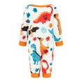 thumbnail image 4 of Argulvti Family Matching Halloween Pajamas, Baby Rompers/Letter Print Long Sleeve Tops and Dinosaur Bat Print Pants Sleepwear Set, 4 of 7