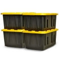 thumbnail image 1 of Homz Durabilt Heavy Duty 27 Gallon Plastic Organizer Storage Bin (2 Pack), 1 of 11