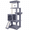 Grey All-in-One, variant on Beige Cat Tree Tower Indoor Cats Activity Centre Climbing Furniture
