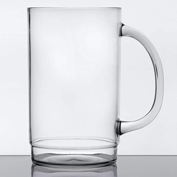Beer Plastic Mugs by20 ounce 00083 (4 Pack)