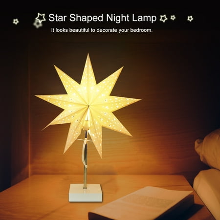 Yosoo Night Lamp Star Shaped Table Desk Light Star Shaped Night Lamp Table Desk