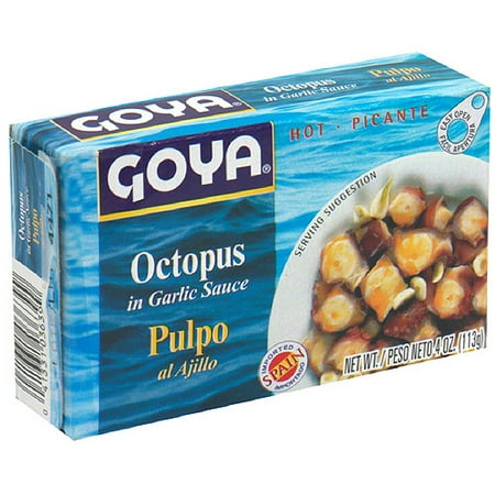 Goya, Premium Jumbo Squid in Garlic Sauce, 4 oz (Pack of 25) - Walmart.com