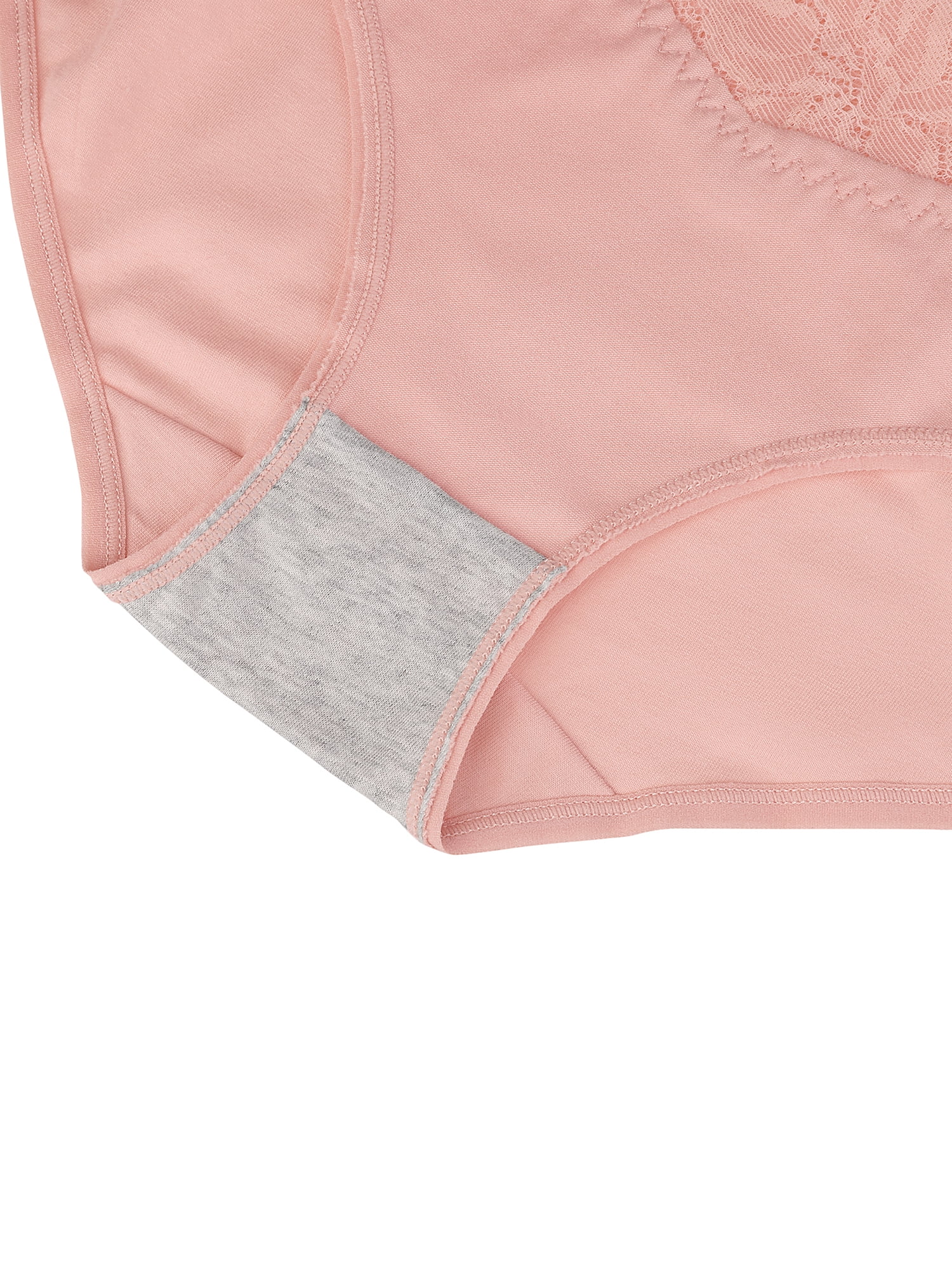 Unique Bargains Women's Plus Size Underwear Ladies Sexy Lace High Waisted Panties Beige, Black, Pink L