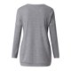 thumbnail image 3 of Puntoco moda mujer estampado manga larga cómoda transpirable cuello redondo camisa tops Puntoco Puntoco-2562, 3 of 4