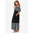 thumbnail image 3 of Jessica London Women's Plus Size Off-The-Shoulder Maxi Dress, 3 of 3