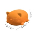 thumbnail image 2 of Stress Ball Squeeze, Cat Relaxation, 2 in Orange Silicone, Squeeze Stress Ball, Cat Shaped, 1 Pc, Relaxation Relief Items Squeeze, Squeeze for Adults, Desk Display Piece, 2 of 5