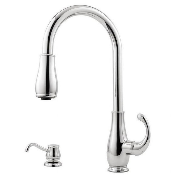 Treviso 1-Handle Pull-Down Kitchen Faucet in Polished Chrome