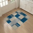 thumbnail image 3 of ODIKA 3'x5' Washable Area Rug Striped Geometric Panel Configuration Bold Horizontal Abstract for Hallway, Laundry Room, Non-Slip, Flatweave, Easy Care, 3 of 7