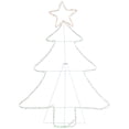 thumbnail image 3 of Northlight LED Rope Lighted Christmas Tree Silhouette Yard Decoration - 38.5" - Green and Amber, 3 of 10