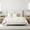 Cream, variant on CHITA Queen Size Upholstered Platform Bed Frame with Headboard,Cream
