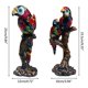 thumbnail image 4 of Estatua de loro de resina de estilo europeo para adorno de mesa, accesorio, suministros de regalo para decoración de hogar, oficina y paisaje, A, 4 of 5