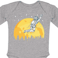 thumbnail image 4 of Inktastic Space Outerspace Moon and Astronaut Boys or Girls Long Sleeve Baby Bodysuit, 4 of 5