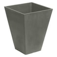 thumbnail image 3 of Algreen Valencia Natural Inside/Outside Square Planter Pot w/Water Tray, Taupe, 3 of 4