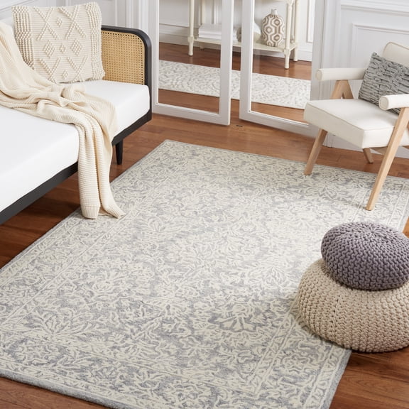Safavieh Metro Amias Medallion Area Rug, Dark Gray/Ivory, 5' x 8'