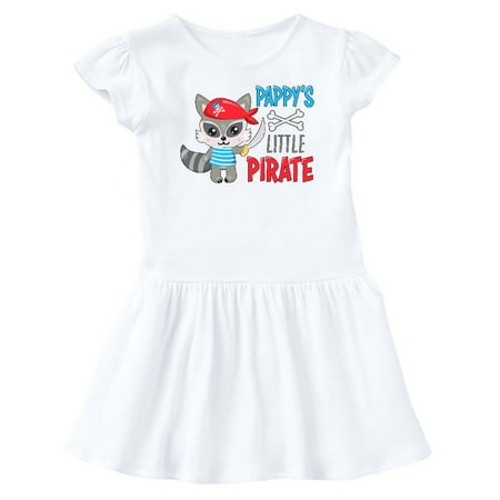 

Inktastic Pappy s Little Pirate Cute Raccoon with Sword Gift Baby Girl Dress