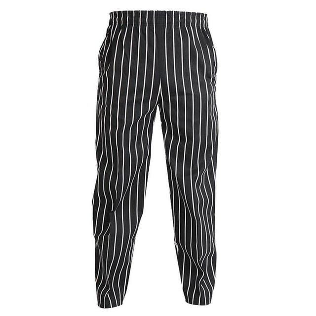 tredstone Élastique Restaurant Café Chef Serveur Pantalons Uniforme Accs Rayé XXXL