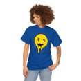 thumbnail image 3 of Dripping smiley face graphic t shirt Unisex Heavy Cotton Tee, 3 of 8