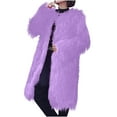 thumbnail image 4 of Idoravan Womens Winter Jackets , Coats Women's Winter Solid Color Casual Extended Warm Jacket Purple XL, 4 of 8