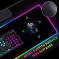 thumbnail image 5 of RGB Light Gaming Mouse Pad 14 LED Lighting Modes Keyboard Mat USB Foldable Non-Slip with Smooth Waterproof Surface, 5 of 5