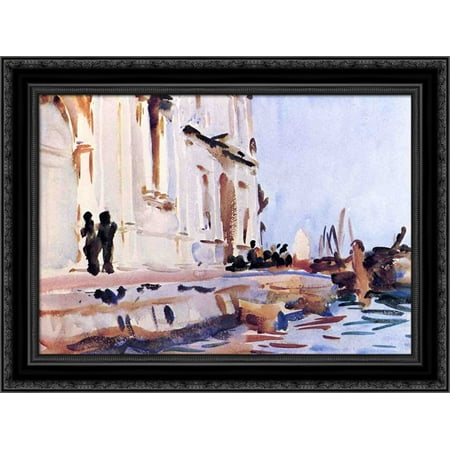 All' Ave Maria 24x19 Black Ornate Wood Framed Canvas Art by Sargent, John