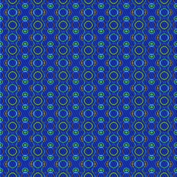 Ahgly Company Machine Washable Indoor Square Transitional Cobalt Blue Area Rugs, 5' Square