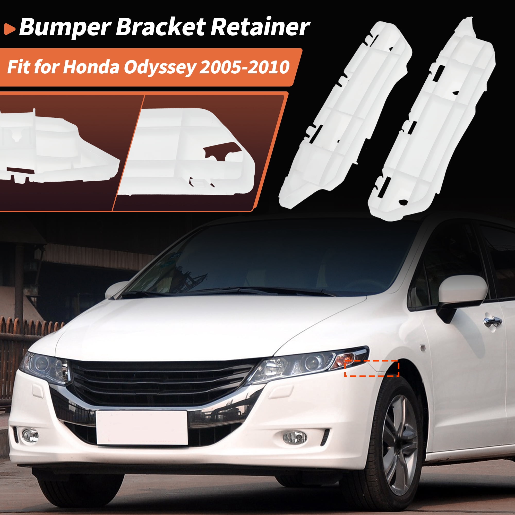 Unique Bargains Bumper Bracket for Honda Odyssey 2005-2010 71198SHJA00/71193SHJA00