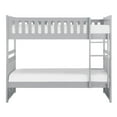 thumbnail image 3 of Topline Home Furnishings Grey Twin over Twin Bunk Bed, 3 of 4
