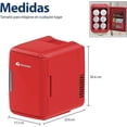thumbnail image 4 of Mini Refrigerador Bluelander Multiusos Rojo, 4 of 4